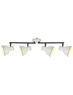 CANDELLUX ZUMBA LAMPA SUFITOWA LISTWA 4X40W E14 BIAŁY+CZARNY 94-72153
