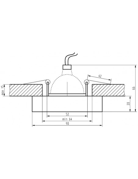CANDELLUX ZESTAW TRZECH OPRAW SS-16 CH/BR  3X3W GU10 LED Z ŻARÓWKĄ  LED OPR. STROP. STAŁA KWADRATOWA SZKŁO BRĄZOWE 99-4896