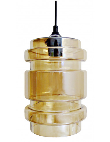 CANDELLUX LAMPA WISZĄCA DECORADO 18 1X60W E27 KLOSZ BURSZTYNOWY 31-36643-Z