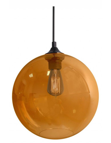 CANDELLUX LAMPA WISZĄCA EDISON 25 1X60W E27 BURSZTYNOWY 31-21397-Z