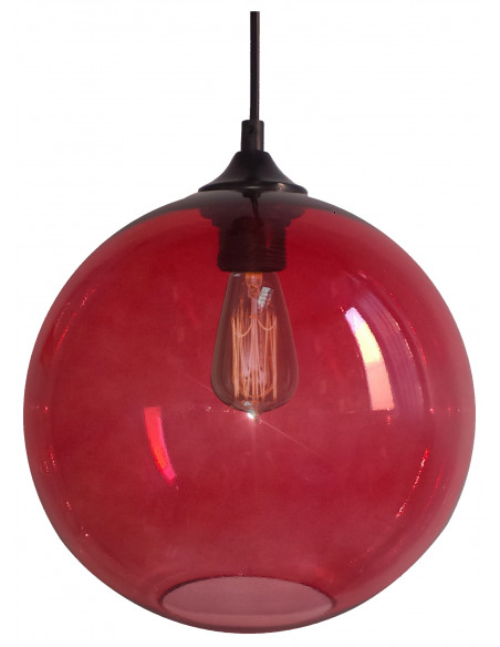 CANDELLUX LAMPA WISZĄCA EDISON 25 1X60W E27 CZERWONY 31-21410-Z