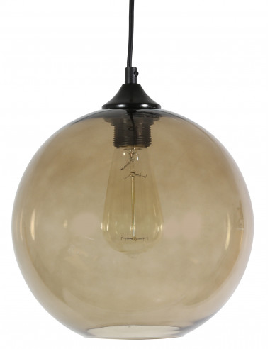 CANDELLUX LAMPA WISZĄCA EDISON 25 1X60W E27 BRĄZOWY 31-28259-Z