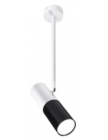 CANDELLUX TUBA LAMPA WISZĄCA/SZTYCA 1X15W GU10 6,8/19,5 CZARNY+BIAŁY 31-77912