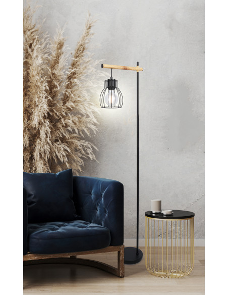 CANDELLUX BERNITA LAMPA PODŁOGOWA 1X60W E27CZARNY 51-78766