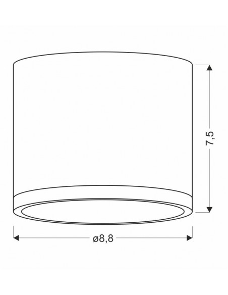 CANDELLUX TUBA LAMPA SUFITOWA 9W LED 8,8/7,5 DREWNIANY+SZARY 4000K 2275925