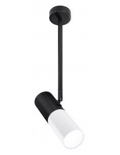 CANDELLUX TUBA LAMPA WISZĄCA/SZTYCA 1X15W GU10 6,8/19,5 BIAŁY+CZARNY 31-78353