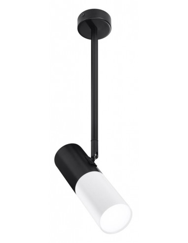 CANDELLUX TUBA LAMPA WISZĄCA/SZTYCA 1X15W GU10 6,8/19,5 BIAŁY+CZARNY 31-78353