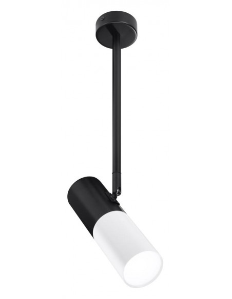 CANDELLUX TUBA LAMPA WISZĄCA/SZTYCA 1X15W GU10 6,8/19,5 BIAŁY+CZARNY 31-78353