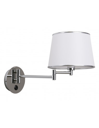 CANDELLUX LAWA LAMPA KINKIET 1X40W E14 CHROM 21-06066