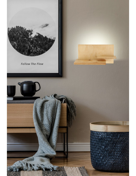 CANDELLUX Hostel lampa kinkiet 5w led 4000k drewno 21-07841
