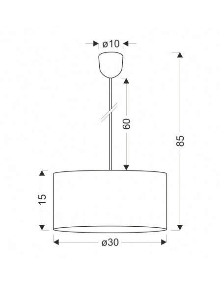 CANDELLUX Papirus lampa wisząca 1x60w e27 abażur beżowy 31-17956
