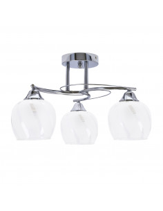 CANDELLUX Prego lampa sufitowa chromowy 3x40w e27 klosz bezbarwny 33-09456