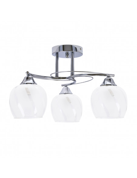 CANDELLUX Prego lampa sufitowa chromowy 3x40w e27 klosz bezbarwny 33-09456