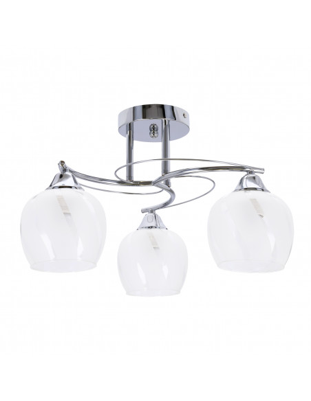CANDELLUX Prego lampa sufitowa chromowy 3x40w e27 klosz bezbarwny 33-09456