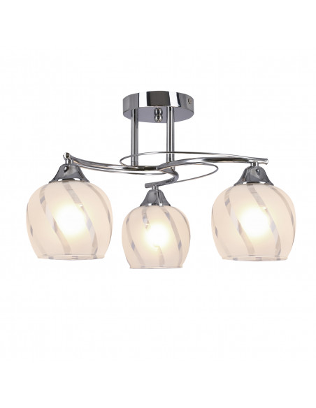 CANDELLUX Prego lampa sufitowa chromowy 3x40w e27 klosz bezbarwny 33-09456