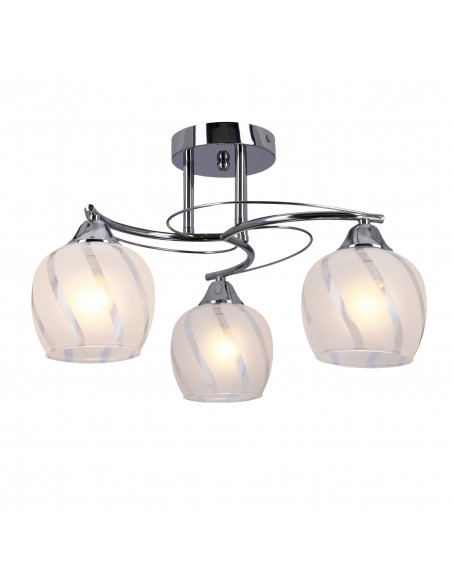 CANDELLUX Prego lampa sufitowa chromowy 3x40w e27 klosz bezbarwny 33-09456
