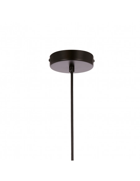 CANDELLUX Spiega lampa wisząca czarny+mosiężny 1x60w e27 klosz dymiony 31-09494