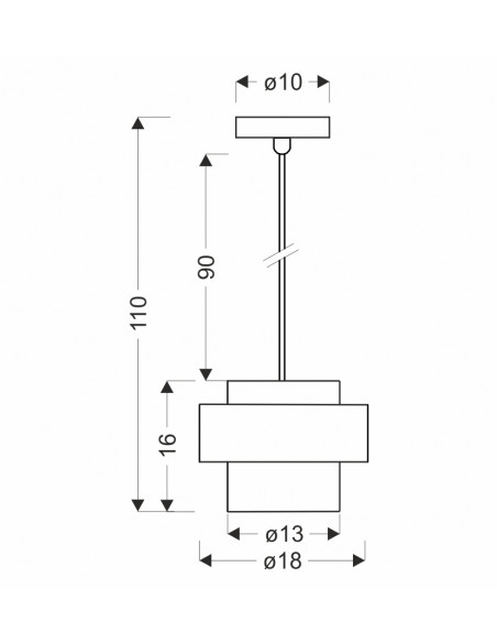 CANDELLUX Spiega lampa wisząca czarny+mosiężny 1x60w e27 klosz dymiony 31-09494