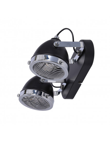 CANDELLUX Crazy lampa sufitowa listwa czarny 2x15w gu10 klosz bezbarwny 92-13309