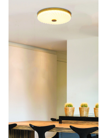 CANDELLUX LEMO LAMPA SUFITOWA PLAFON DREWNIANY 24W LED 38CM BIAŁY 4000K 13-24961