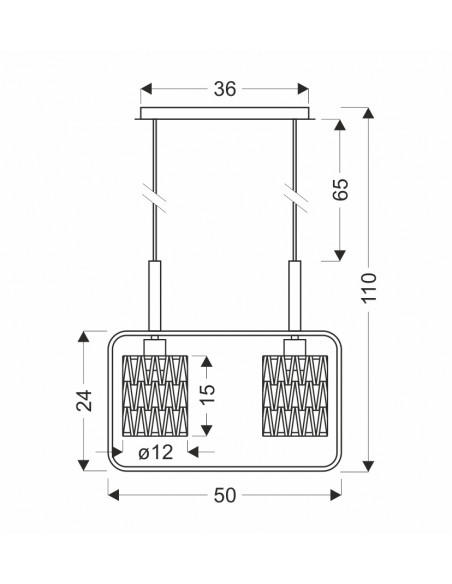 CANDELLUX CROWN LAMPA WISZĄCA CZARNY 2X40W E27 ABAŻUR BEŻOWY 32-26774