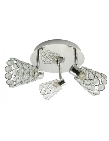 CANDELLUX GLOSSY PLAFON 3X40W G9 CHROM 98-00491