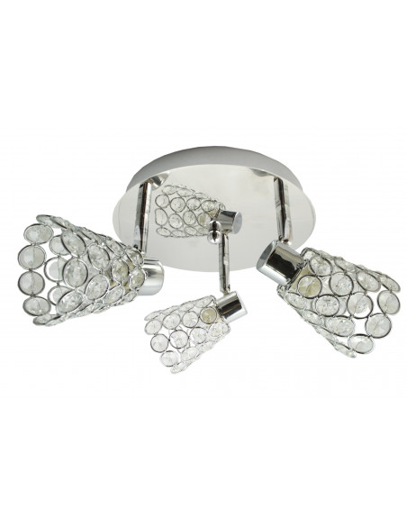CANDELLUX GLOSSY PLAFON 3X40W G9 CHROM 98-00491