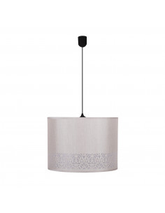 CANDELLUX Arabesca lampa wisząca czarny 33x33x24 1x60W E27 abażur kremowy 31-23995