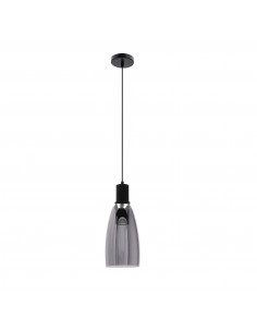 CANDELLUX Udin big lampa wisząca czarny 1x15W GU10 klosz szary 31-26927