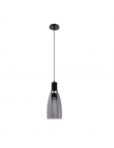 CANDELLUX Udin big lampa wisząca czarny 1x15W GU10 klosz szary 31-26927