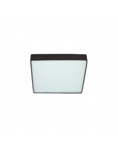 CANDELLUX Quattro lampa sufitowa plafon kwadrat czarny 35x35 18W LED 4000K klosz bia³y 10-31952