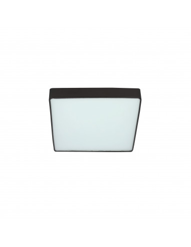 CANDELLUX Quattro lampa sufitowa plafon kwadrat czarny 35x35 18W LED 4000K klosz bia³y 10-31952