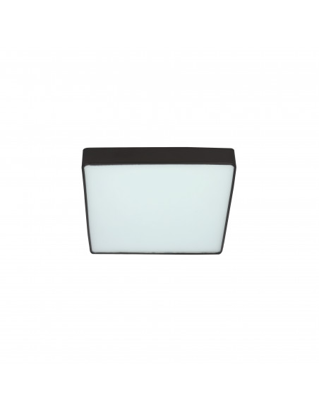 CANDELLUX Quattro lampa sufitowa plafon kwadrat czarny 35x35 18W LED 4000K klosz bia³y 10-31952