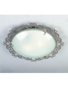CANDELLUX CASABLANCA PLAFON 2X60W E27 38CM SATYNA KOŁO 10-39302