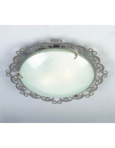 CANDELLUX CASABLANCA PLAFON 2X60W E27 38CM SATYNA KOŁO 10-39302