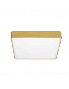 CANDELLUX QUATTRO LAMPA PLAFON KWADRATOWY 30X30 12W LED ZŁOTY IP44 10-81940