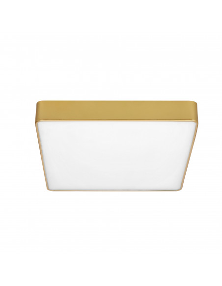CANDELLUX QUATTRO LAMPA PLAFON KWADRATOWY 30X30 12W LED ZŁOTY IP44 10-81940