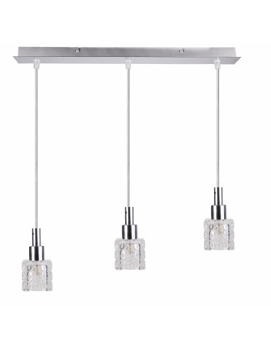 CANDELLUX RUBIK ZWIS 3X40 G9 CHROM+KRYSZTAŁ 33-05939