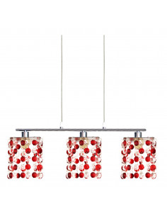 CANDELLUX CLASSIC ZWIS 3X40W G9 CZERWONY 33-59287