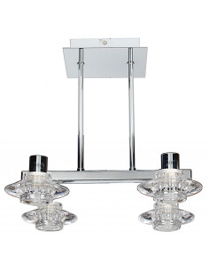 CANDELLUX L&H RASTEK ZWIS SPOTOWY 4X40W G9 CHROM 94-01880