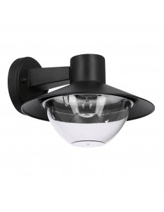 CANDELLUX Cosmos lampa ogrodowa kinkiet 26x17cm czarny 1x40W E27 kosz okrągły IP44 21-32249