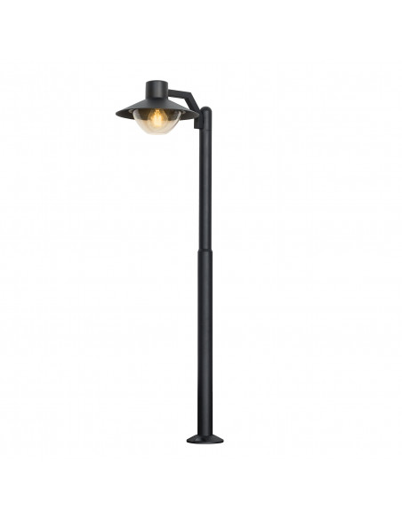 CANDELLUX Cosmos lampa ogrodowa latarnia mała 36,5x105cm czarny 1x40W E27 IP44 51-32423
