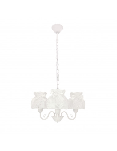 CANDELLUX ROSSINI lampa wisząca biały 3x40W E27 abażur biały 33-36889
