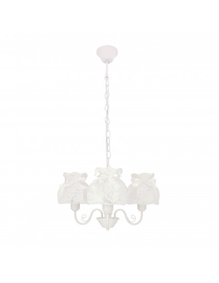 CANDELLUX ROSSINI lampa wisząca biały 3x40W E27 abażur biały 33-36889