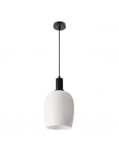 CANDELLUX WOLKEN lampa wiszaca czarny 1x40W E27 klosz biały 31-35530