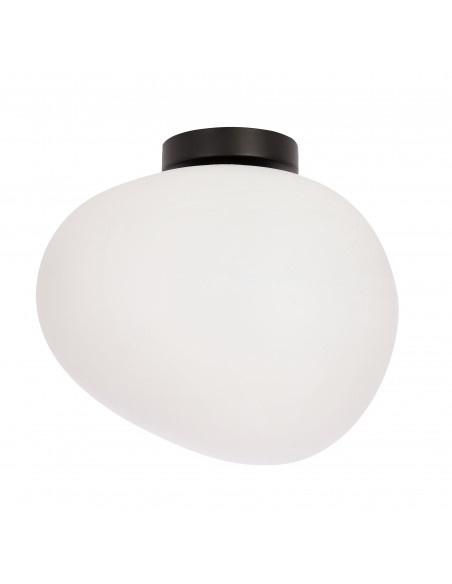 CANDELLUX STONES lampa sufitowa plafon 30cm 1x40W E27 klosz biały 13-35189