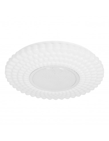 CANDELLUX URAN lampa sufitowa plafon 38cm 24W LED 4000K klosz biały+chromowy 13-34250