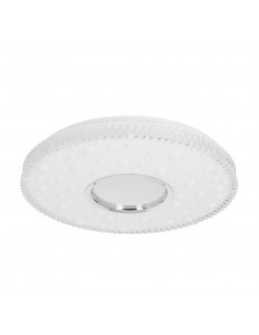 CANDELLUX BUBBLES lampa sufitowa plafon 40cm 24W LED 4000K klosz biały+chromowy 14-34267
