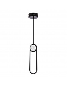 CANDELLUX LACRIMA lampa wiszaca czarny 10cm 15W LED 3000K maskownica biała 31-35585