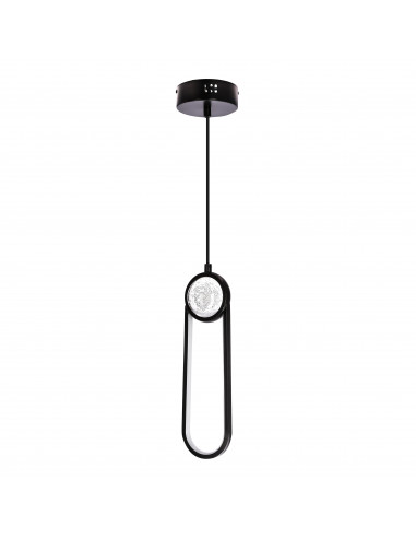 CANDELLUX LACRIMA lampa wiszaca czarny 10cm 15W LED 3000K maskownica biała 31-35585